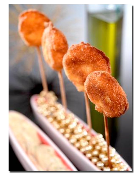Piruletas de lenguado con salsa tártara